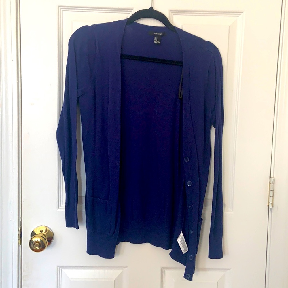 Cozy Blue Cardigan with pockets!
